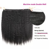 Lots de Cheveux Indiens Bruts Kinky Straight en Gros – Fournisseurs de Mèches de Cheveux Alignées avec les Cuticules, Double Trame, Extensions de Cheveux Humains