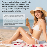 Biologische Veganistische Zelfbruinende Olie Zonwerende Bronzer Crème Met Zonnebrandolie