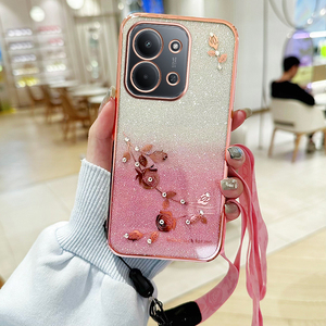 Africa กระเป๋าโทรศัพท์ transsion สำหรับ infinix Note40 pro/ Hot50/30i/Spark30C/30/P65/A50C โครเมี่ยมไล่ระดับสีสุดหรู TPU เคสเด็กผู้หญิง - Product Image 4