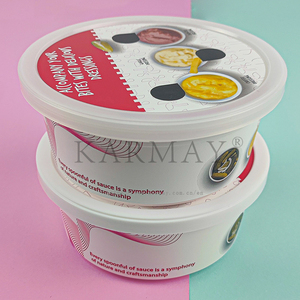 Pot en plastique rond de 250 g pour la conservation des sauces, boîte de conservation alimentaire avec couvercle, pot IML transparent de 500 g, 650 g, pour plantes - Product Image 4