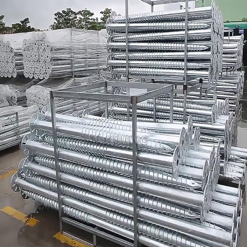 Anti-Corrosion Hot Dip Galvanized Steel Solar Ground Screw Pile | Earth ...