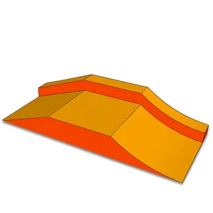 Skateboard-Feld-Baurequisiten-Produktion Pump-Ramp-Springplattform Wurfplattform U-Pul schale Pool
