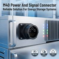 Connecteur circulaire autoverrouillant M40 aérospatial mâle/femelle en nylon IP67 étanche, prise d'alimentation industrielle 3+9 broches