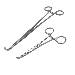 Baja tahan karat Tang hemostatik penjepit becak ginjal 18/20/13.8/24.5cm alat kecantikan klem pengunci forsep arteri 1 buah - Product Image 1