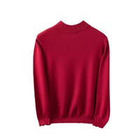 Pull-over décontracté en maille à col semi-montant pour homme, nouvelle collection automne/hiver 2025, couleur unie, manches longues, coupe ample, pour le commerce transfrontalier
