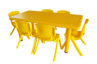 Ensemble de chaises de table de jardin d'enfants modernes chaises de bureau en plastique épais pour enfants respectueux de l'environnement