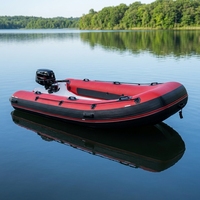 Günstiger Preis 12ft rib380 Außenbordmotor Fiberglas Bottom Rumpf aufblasbare PVC-Boote RIB-Boote