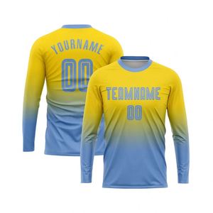 Camiseta de Fútbol Premium de Manga Larga con Diseño Degradado, Transpirable y que Absorbe la Humedad, para Entrenamientos, Partidos y Uso en Equipo - Product Image 1