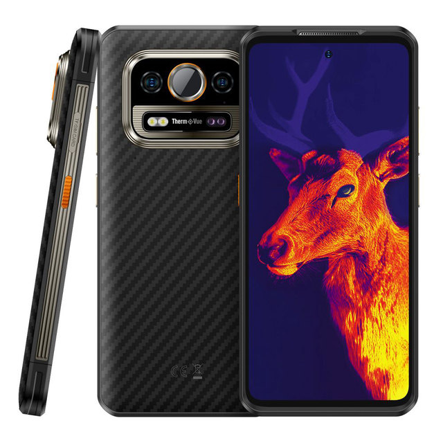Rugged Thermal Imaging Smartphone IP68 IP69K MIL STD 810H 6.78 Inch 120Hz Helio G99 6500mAh 50MP Night Vision GSM SOS