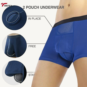TIMETEX Intimo <span class=keywords><strong>Uomo</strong></span>: Boxer Briefs con Doppia Tasca per Valorizzare il Volume, in Modal, con Supporto Scrotale Separato - Product Image 4