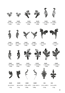 115x105mm 3mm độ dày nhỏ Maple-Nho thiết kế đóng dấu lá - Product Image 2