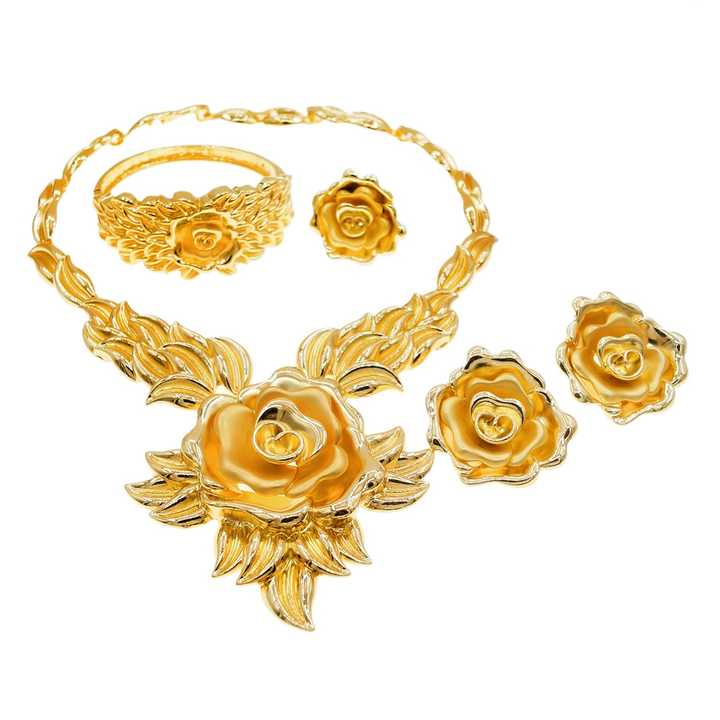 Yulaili Beautiful Italian Gold Jewelry Set and Durable Affordable