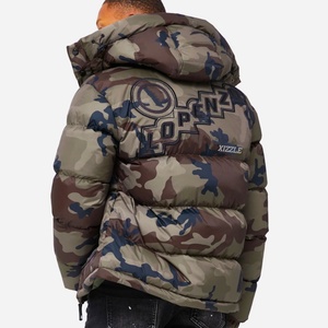 Custom High Quality Embroidery WindBreaker Camouflage <b>Camo</b> Softshell Bomber Puffer Coat Plus Size Goose Down <b>Jacket</b> - Product Image 2