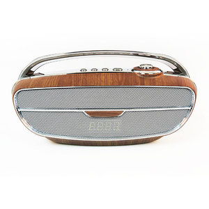 Retro Stereo Bluetooth Speaker With FM Radio Rechargeable Portable Home Wireless Speaker - Product Image 1