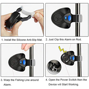 ไฟเตือนการตก<span class=keywords><strong>ปลา</strong></span>แบบ LED อิเล็กทรอนิกส์ พร้อมเสียงเตือนและ<span class=keywords><strong>สั</strong></span>ญญาณเสีย<span class=keywords><strong>ง</strong></span>สำหรับตกปลาตอนกลางคืน - Product Image 5