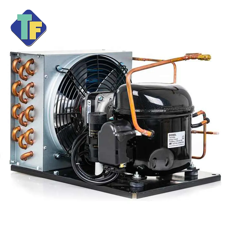 TOEFLEX R404a 1/2HP bis 2HP Refrige ration Mini luftgekühlte Verflüssigung ssatz für Wasserkühler Wassersp ender