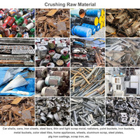 Broyeur à marteaux de recyclage de coquille de voiture de ferraille d'acier et de fer à vendre