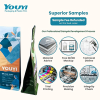YOUYI Sachet de café à fond plat en aluminium avec valve unidirectionnelle, fermeture éclair refermable, pour café torréfié clair, qualité alimentaire, sans BPA, haute performance