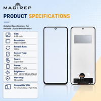 Écran de téléphone portable Incell de 6,63 pouces, fourni directement par l'usine, pour Samsung Galaxy Z Flip5, non pliable