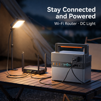 Générateur solaire portable 300W avec panneau 200W - Station d'alimentation rechargeable pour aérateurs et détecteurs de poissons, lampes frontales et bateaux à appâts