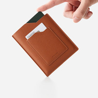 Portefeuille quantité minimale de commande Bas pour Femmes Marron Portable de Luxe en Cuir PU Petit Porte-Cartes Personnalisé de Marque Privée