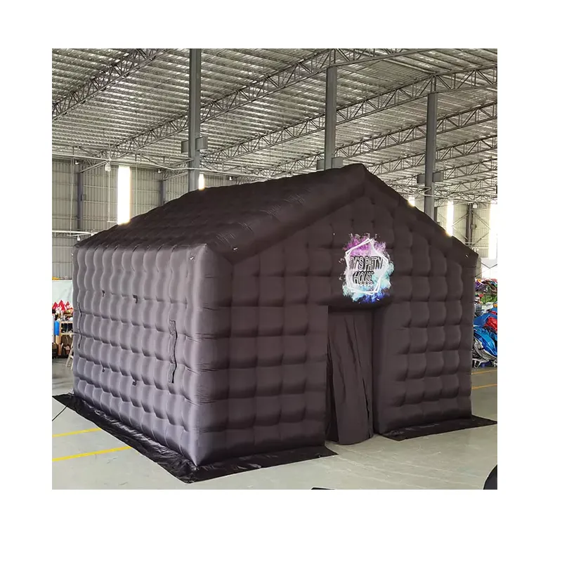 Backyard inflatable-nightclub tent night club party inflatable disco light inflatable nightclub cube tent