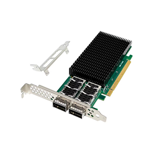 Carte réseau E810 PCIe X16 double 100G QSFP28 100GbE Adaptateur de serveur Internet IA - Product Image 1