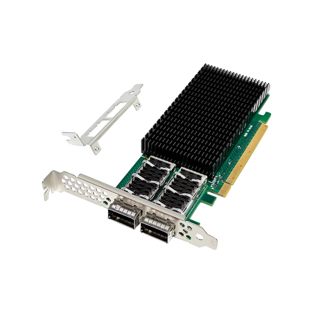 E810 PCIe X16 Dual-100G QSFP28 Network Card 100GbE Internet AI Server Adapter