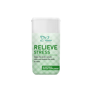 Gélules OEM ODM anti-stress à l'extrait d'ashwagandha et à l'extrait de mélisse pour calmer les tensions mentales et favoriser la concentration – Complément alimentaire - Product Image 1