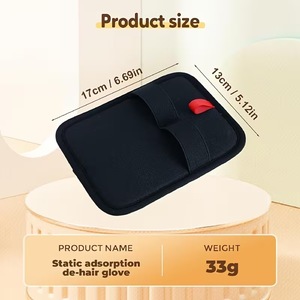 Gants anti-poils pour animaux de compagnie, à deux ou quatre doigts, portables, pour chat et chien, en tissu anti-statique - Product Image 3