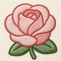 Patch en tissu brodé de roses roses personnalisées, à appliquer au fer, pour la décoration de vestes, chapeaux et vêtements