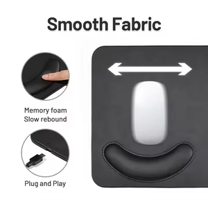 Alas Mouse nirkabel 2 in 1 multifungsi, alas Mouse Pad pengisian daya Cepat kustom, pengisi daya nirkabel - Product Image 4