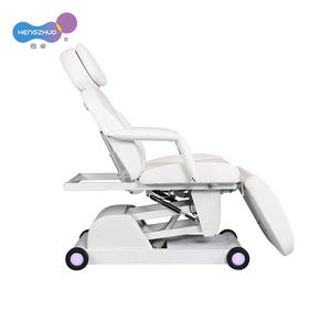 Электрическая косметологическая кушетка с 1 мотором для салона красоты, с ножным управлением, регулировкой высоты, из прочной искусственной кожи - Product Image 2