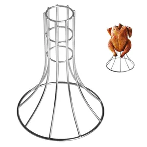 Soporte Vertical para pollo, lata de cerveza, tostador de pavo grande