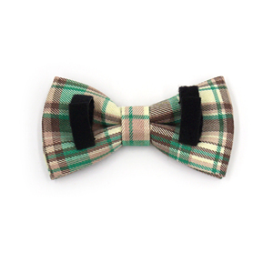 Producto en Oferta, <span class=keywords><strong>Collar</strong></span> de Perro de Poliéster a Cuadros Marrón y Verde, Estilo 2025, Herrajes Clásicos, Gancho para Correa, Collares de Perro Encantadores con Lazo - Product Image 3