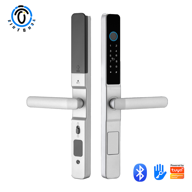 High Security Intelligent Fingerprint Built-In Camera Anti-Peep Code Tuya Cloud Storage Wi-Fi Smart Door Lock