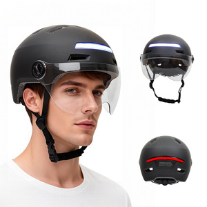 <span class=keywords><strong>Casco</strong></span> de Ciclismo Inteligente de <span class=keywords><strong>Alta</strong></span> <span class=keywords><strong>Gama</strong></span> con Luces LED Delanteras y Traseras Recargables, <span class=keywords><strong>Casco</strong></span> Ligero para Ciclismo Nocturno - Product Image 1