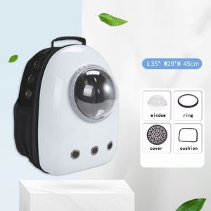 Mochila transportadora de animales al por mayor, tipo cápsula espacial, transparente, de poliéster transpirable, para gatos, portátil, para la escuela - Product Image 4