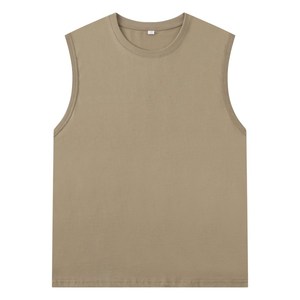 Chaleco Deportivo Unisex, 180G, 100% Algodón, Transpirable, de Secado Rápido, Ecológico, <span class=keywords><strong>Sin</strong></span> <span class=keywords><strong>Mangas</strong></span>, Estilo Casual de Verano, Color Sólido, para Gimnasio, ODM - Product Image 2