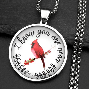 Ensemble de collier de bracelet de gemme de temps de femmes All-Match Cross-Border Cardinal Bird Pearl Ear Hook Commemorate Love People Jewelry - Product Image 6