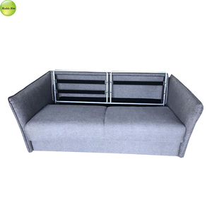 Canapé-<span class=keywords><strong>lit</strong></span> pliable <span class=keywords><strong>2</strong></span> <span class=keywords><strong>places</strong></span> en tissu KD avec matelas à l'intérieur pour salle de travail - Product Image 4