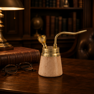 Chicha artisanale en laiton et bois massif, vintage, détachable, portable, pour la décoration intérieure, cadeau pour fumeurs, pipe à eau arabe pour hommes - Product Image 5