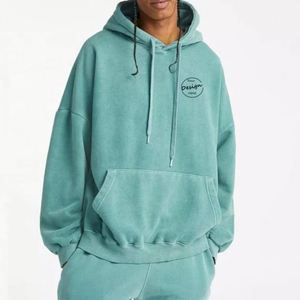 Custom High Quality Streetwear Manufacturer Hoodie Clothing Puff Print <b>Thick</b> <b>Fleece</b> Sport Pullover Oversized Vintage Hoodie Men - Product Image 5