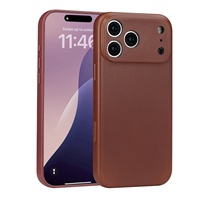 Étui de téléphone portable de luxe en cuir véritable multicolore, étanche et antichoc, ajustement parfait pour iPhone 17 16 15 Pro Max