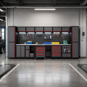 Heavy Duty Modular Tool <b>Cabinet</b> Workbench System Lockable Storage <b>Garage</b> Repair Station - Product Image 4