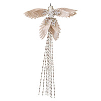 Vente en gros d'ornements d'oiseaux artificiels en forme de colibris, 3 couleurs, décoration d'oiseau à clipser avec pompon pour arbre de Noël, décoration de la maison
