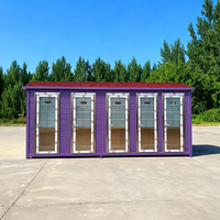 Toilette portable de luxe écologique en tôle galvanisée, deux pièces, légère, durable, installation facile, garantie 1 an