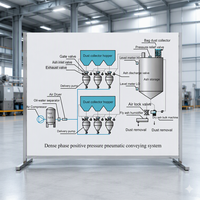 Fabricants de systèmes de transport pneumatique Système de transport pneumatique avancé en phase dense pour matériaux en vrac
