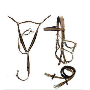 Bridon en cuir haute résistance conçu pour les professionnels, garantissant un contrôle supérieur et des performances d'équitation confortables - Product Image 2
