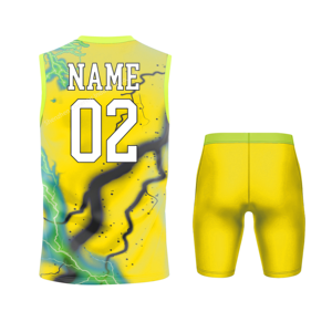 最新升华青年无袖7v7足球运动衫定制7on7足球队服装 - Product Image 6